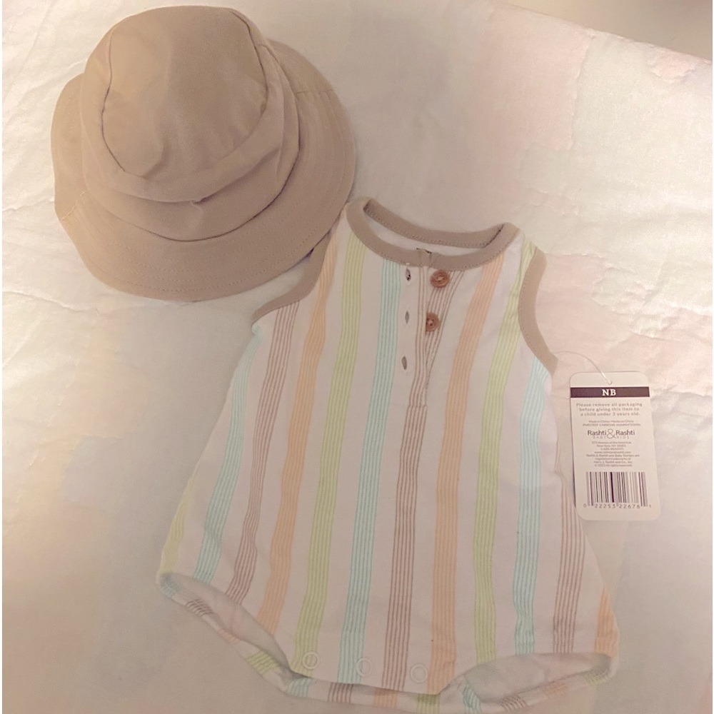 Romper with matching hat